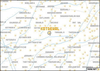 map of Kot Dewal