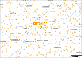 map of Kot Dhiāni