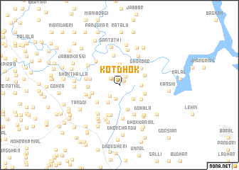 map of Kot Dhok