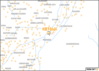 map of Kot Diji