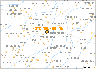 map of Kot Dīn Muhammad