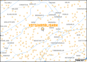 map of Kot Dīwan Ali Shāh