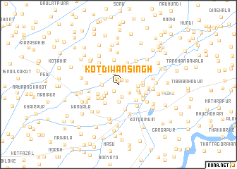 map of Kot Dīwān Singh