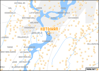 map of Kot Diwān