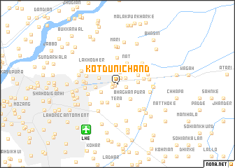 map of Kot Dūnichand