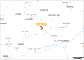 map of Kotegi