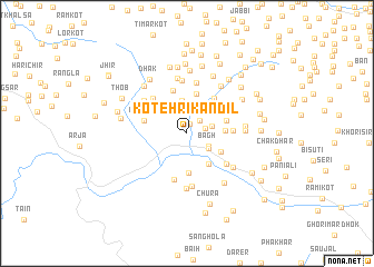 map of Kotehri Kandil