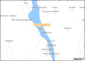 map of Koté Koté