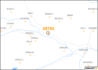 map of Kötek
