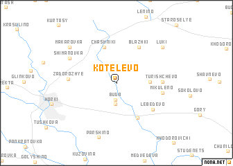 map of Kotelëvo