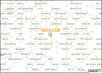 map of Kotelice