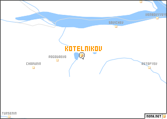 map of Kotelʼnikov