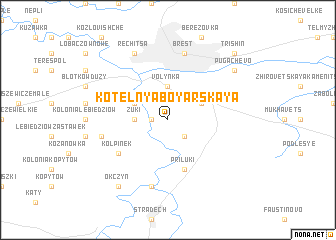 map of Kotelʼnya Boyarskaya