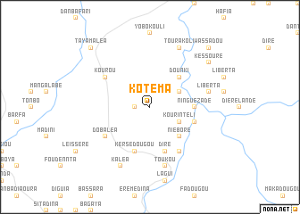 map of Kotéma