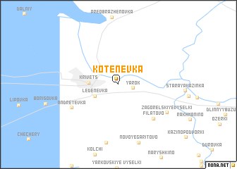 map of Kotenëvka