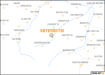 map of Kotenovtsi
