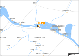 map of Kotéra