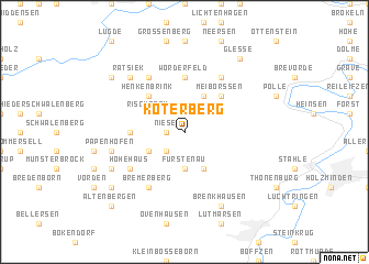 map of Köterberg