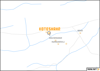 map of Kote Shahr