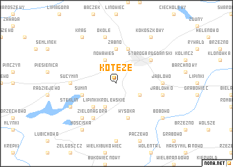 map of Koteże