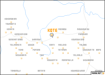 map of Koté