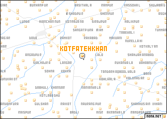 map of Kot Fateh Khān