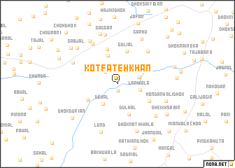 map of Kot Fateh Khān