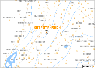 map of Kot Fateh Shāh