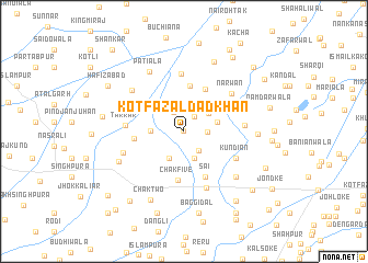 map of Kot Fazal Dād Khān