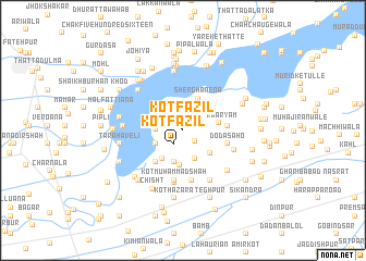 map of Kot Fāzil