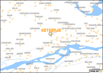 map of Kot Ganja