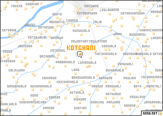 map of Kot Ghani