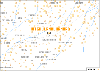 map of Kot Ghulām Muhammad