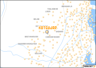map of Kot Gūjar