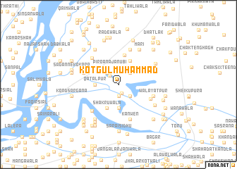 map of Kot Gul Muhammad