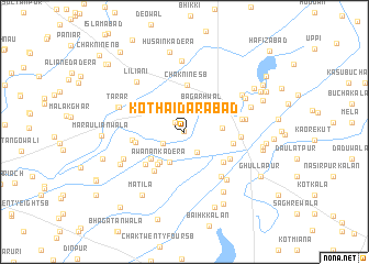 map of Kot Haidarābād