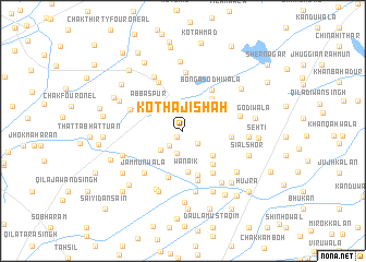 map of Kot Hāji Shāh