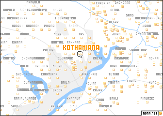 map of Kotha Mīāna