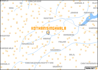 map of Kot Hari Singhwāla