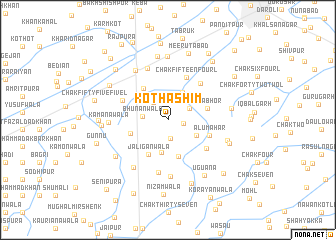 map of Kot Hāshim