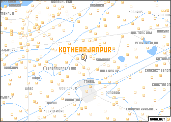 map of Kothe Arjanpur