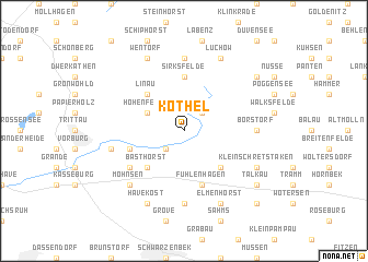 map of Köthel