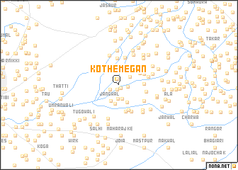 map of Kothe Megān