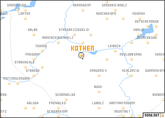 map of Köthen