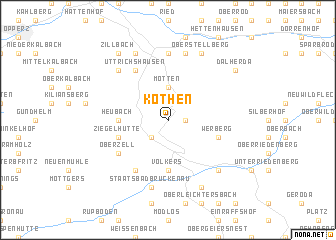 map of Kothen