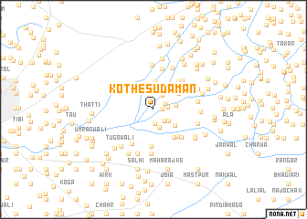 map of Kothe Sudāmān