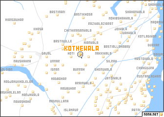 map of Kothewāla