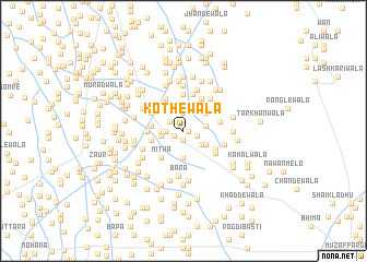 map of Kothewāla