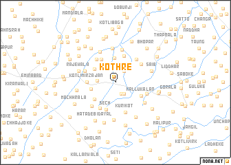 map of Kothre