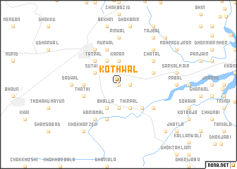 map of Kothwāl